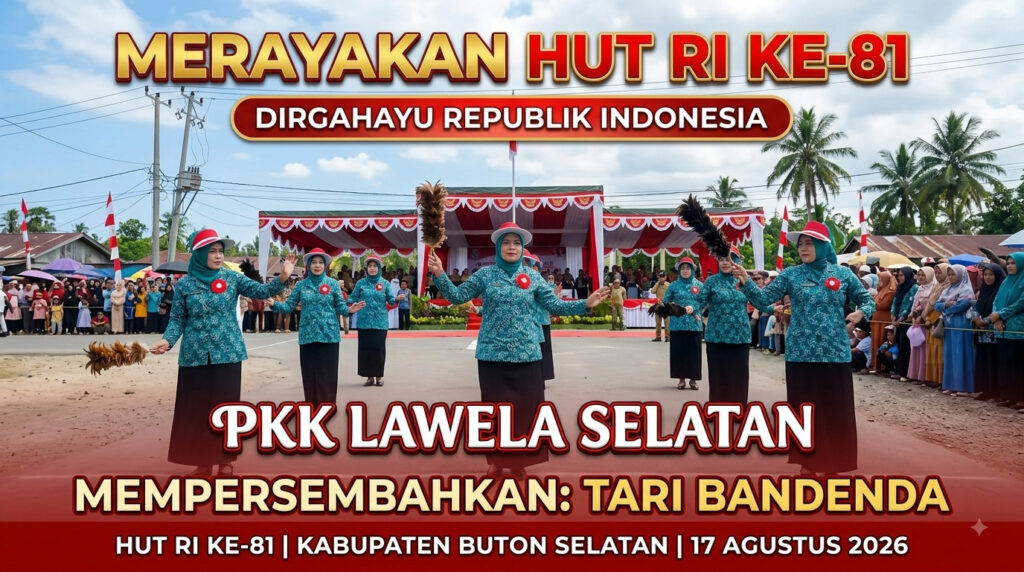 Tim Gerak Jalan PKK Desa Lawela Selatan, Perkenalkan Tari Bandenda